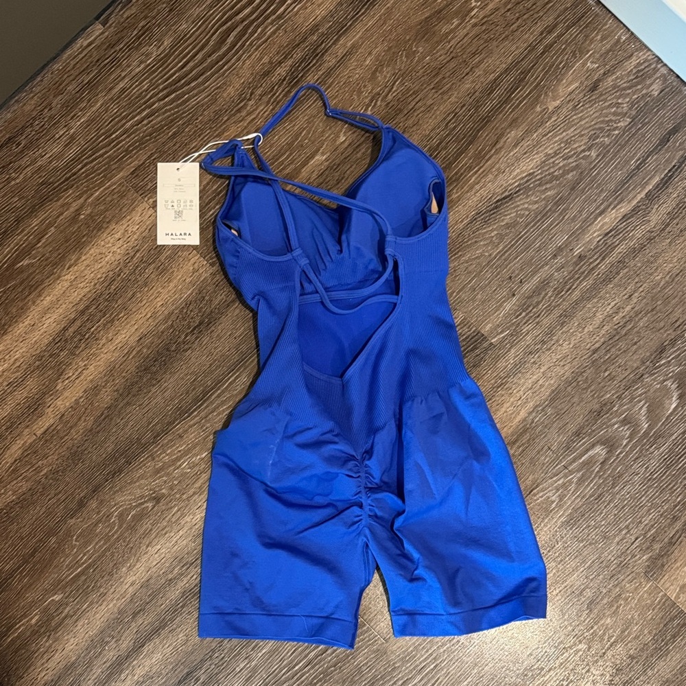 NEW Halara Women’s Blue One Piece Romper - Picture 3 of 4